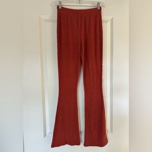 Urban Outfitters out from under Copper Ribbed sweater style flare Pants